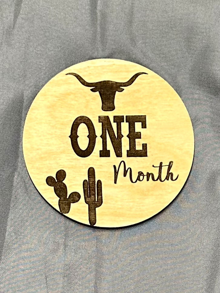 Baby Milestone Markers - Western Set of 12