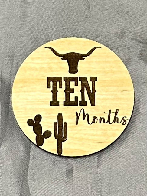 Baby Milestone Markers - Western Set of 12