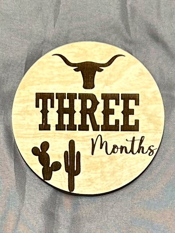 Baby Milestone Markers - Western Set of 12