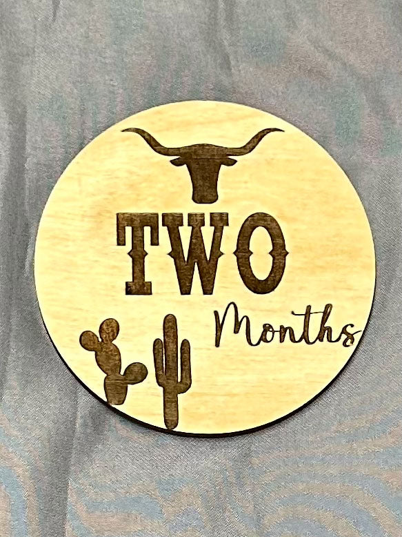 Baby Milestone Markers - Western Set of 12